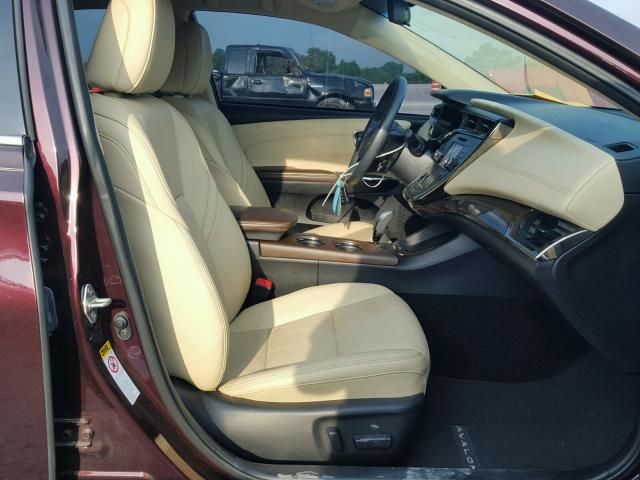 4T1BK1EB8EU133457 - 2014 TOYOTA AVALON BAS 栗色 照片 5