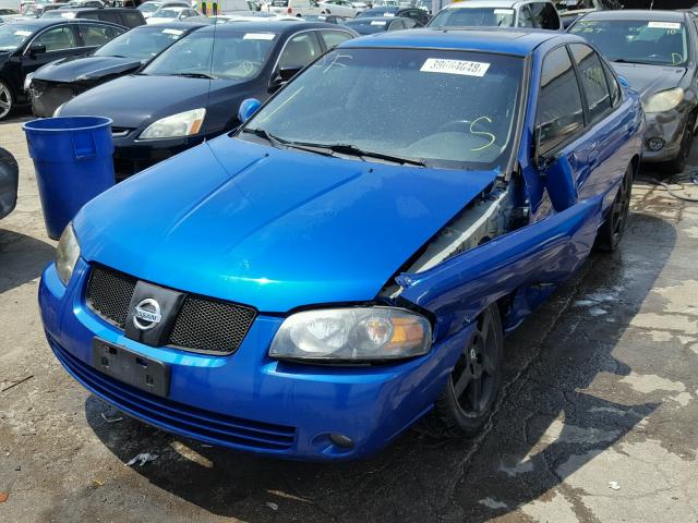 3N1AB51A66L626959 - 2006 NISSAN SENTRA SE- BLUE photo 2