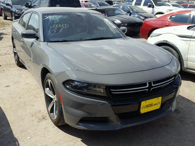 2C3CDXBG4HH654516 - 2017 DODGE CHARGER GRAY photo 1