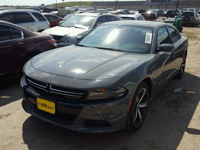 2C3CDXBG4HH654516 - 2017 DODGE CHARGER GRAY photo 2