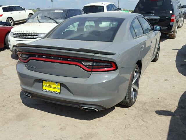 2C3CDXBG4HH654516 - 2017 DODGE CHARGER GRAY photo 4