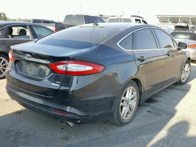 3FA6P0HRXDR255419 - 2013 FORD FUSION BLACK photo 4