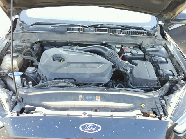 3FA6P0HRXDR255419 - 2013 FORD FUSION BLACK photo 7