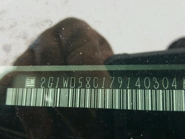 2G1WD58C179140304 - 2007 CHEVROLET IMPALA SUP 银色 照片 10