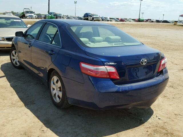 4T4BE46K39R068813 - 2009 TOYOTA CAMRY BLUE photo 3