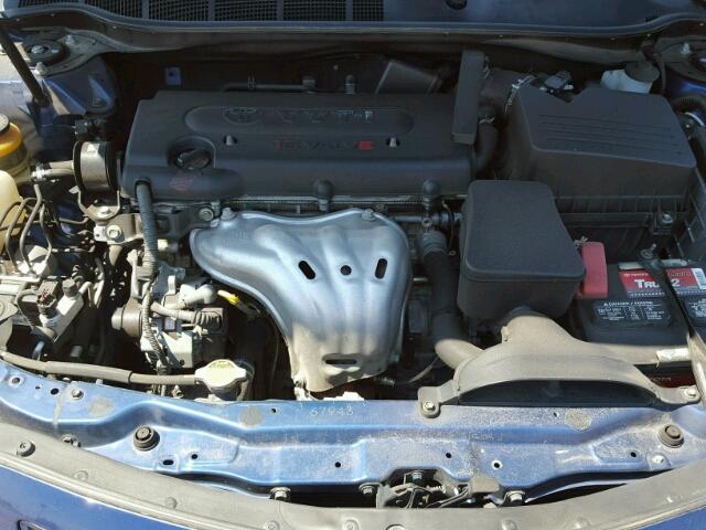 4T4BE46K39R068813 - 2009 TOYOTA CAMRY BLUE photo 7