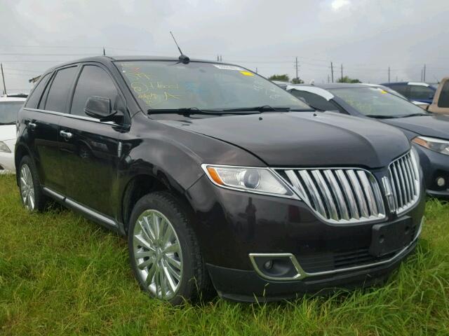 2LMDJ6JK4EBL06559 - 2014 LINCOLN MKX MAROON photo 1