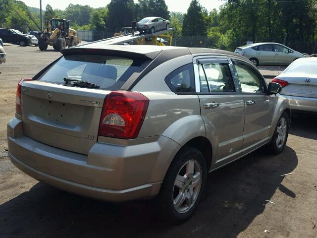 1B3HB48A09D207111 - 2009 DODGE CALIBER SX GOLD photo 4