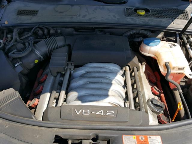 WAUDL74F35N113254 - 2005 AUDI A6 4.2 QUA GRAY photo 7