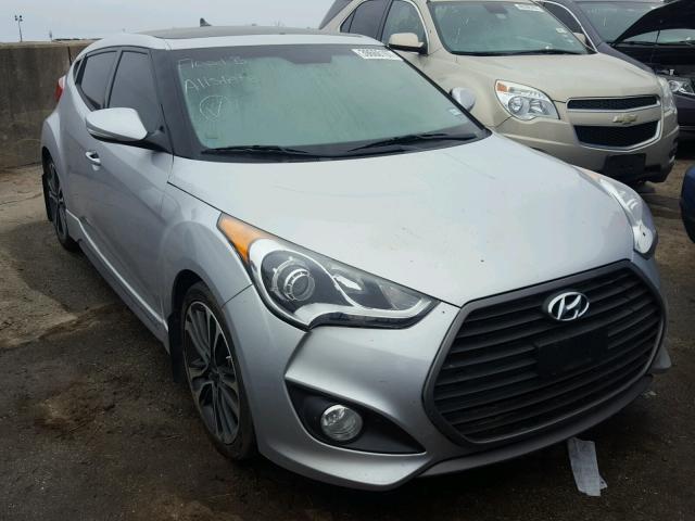 KMHTC6AE5GU260202 - 2016 HYUNDAI VELOSTER T SILVER photo 1