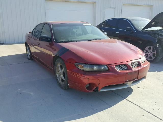 1G2WK52JX2F114941 - 2002 PONTIAC GRAND PRIX BURGUNDY photo 1