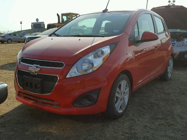 KL8CB6S94EC466437 - 2014 CHEVROLET SPARK RED photo 2