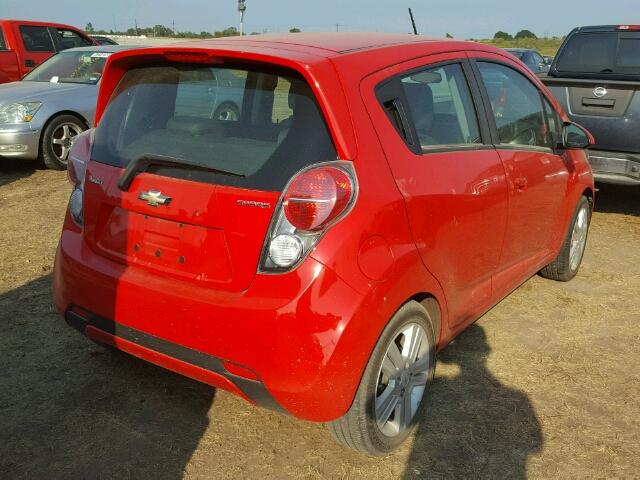 KL8CB6S94EC466437 - 2014 CHEVROLET SPARK RED photo 4