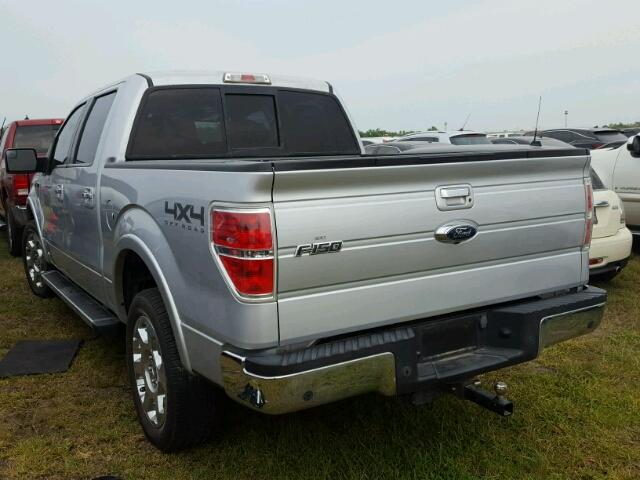 1FTFW1ET6CKD94162 - 2012 FORD F150 SUPER SILVER photo 3