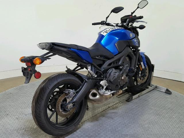 JYARN33EXGA009628 - 2016 YAMAHA FZ09 BLUE photo 8