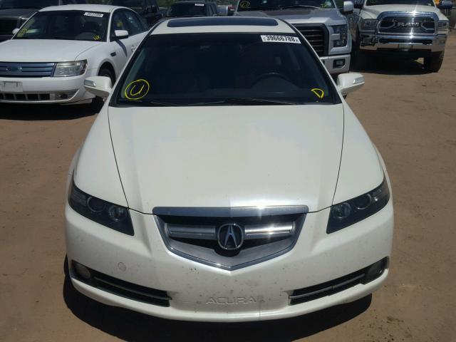 19UUA76637A020736 - 2007 ACURA TL TYPE S WHITE photo 9