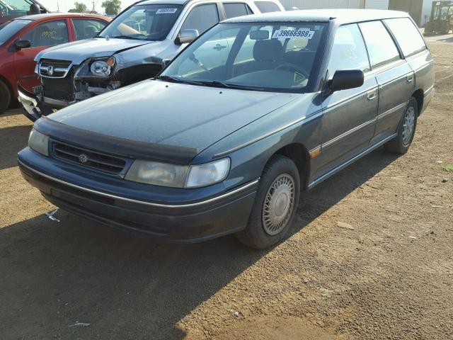 4S3BJ6334P9926941 - 1993 SUBARU LEGACY L GREEN photo 2