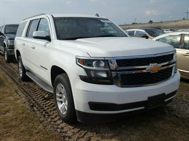 1GNSCHKC5FR243658 - 2015 CHEVROLET SUBURBAN C WHITE photo 1