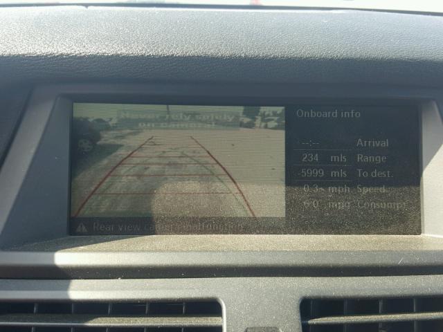 5UXFE835X8L168528 - 2008 BMW X5 4.8I BLACK photo 9