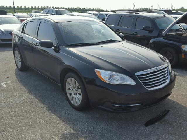 1C3CCBAB9CN289696 - 2012 CHRYSLER 200 BLACK photo 1