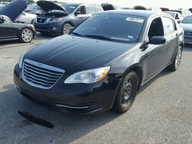 1C3CCBAB9CN289696 - 2012 CHRYSLER 200 BLACK photo 2