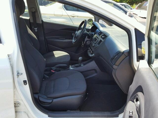 KNADM4A34D6268183 - 2013 KIA RIO LX WHITE photo 5