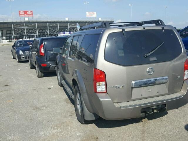 5N1AR18W36C614150 - 2006 NISSAN PATHFINDER BROWN photo 3