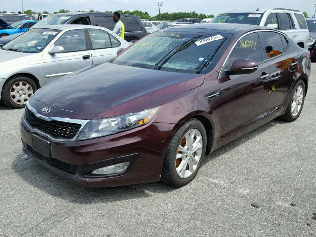 5XXGN4A74DG108712 - 2013 KIA OPTIMA EX MAROON photo 2