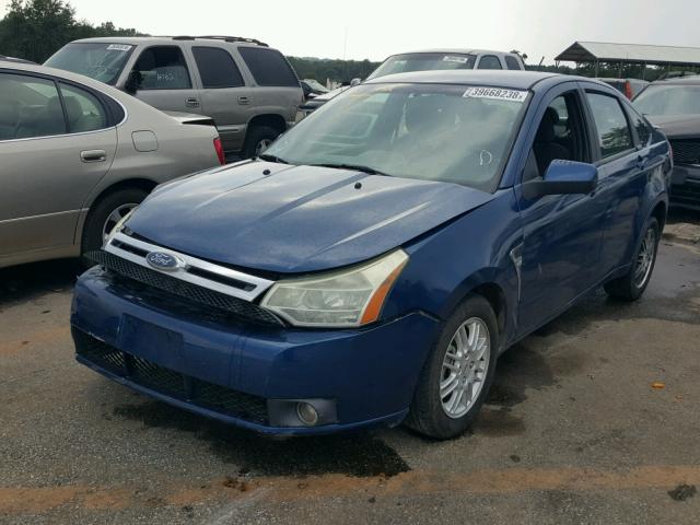 1FAHP36N19W213784 - 2009 FORD FOCUS SES BLUE photo 2