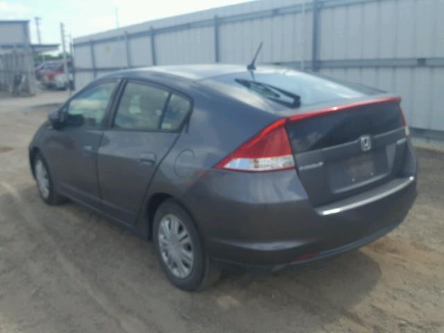 JHMZE2H59AS014651 - 2010 HONDA INSIGHT LX GRAY photo 3