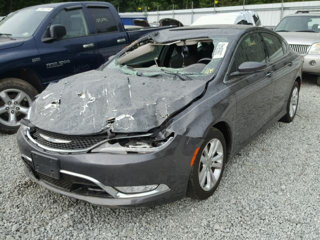 1C3CCCEGXFN551029 - 2015 CHRYSLER 200 C GRAY photo 2