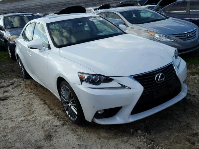 JTHBF1D29F5065884 - 2015 LEXUS IS WHITE photo 1