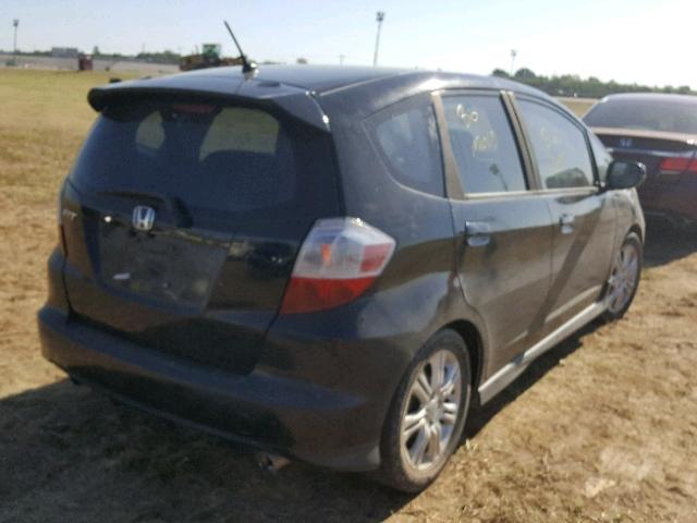 JHMGE87499S038284 - 2009 HONDA FIT SPORT BLACK photo 4