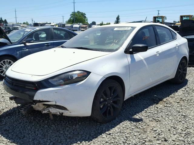 1C3CDFFA4GD821730 - 2016 DODGE DART SXT S WHITE photo 2