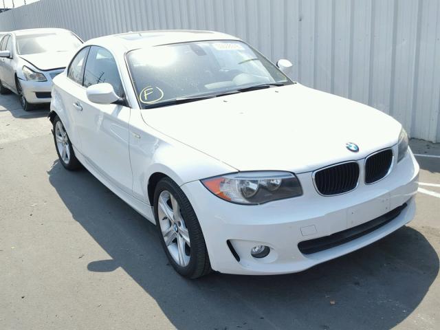 WBAUP9C51DVS94913 - 2013 BMW 128 I WHITE photo 1