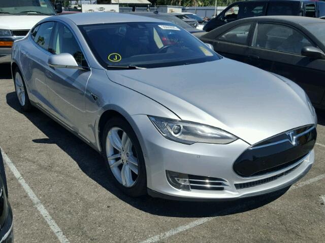 5YJSA1E26FF115704 - 2015 TESLA MODEL S SILVER photo 1
