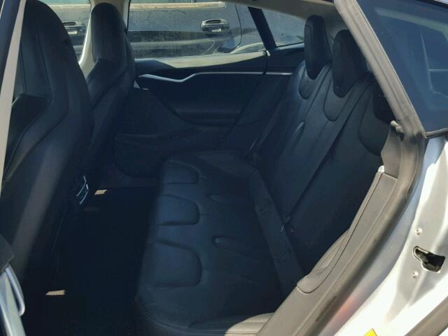 5YJSA1E26FF115704 - 2015 TESLA MODEL S SILVER photo 6