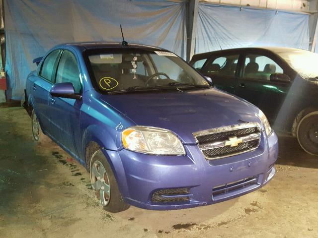 KL1TD56E99B644123 - 2009 CHEVROLET AVEO LS BLUE photo 1