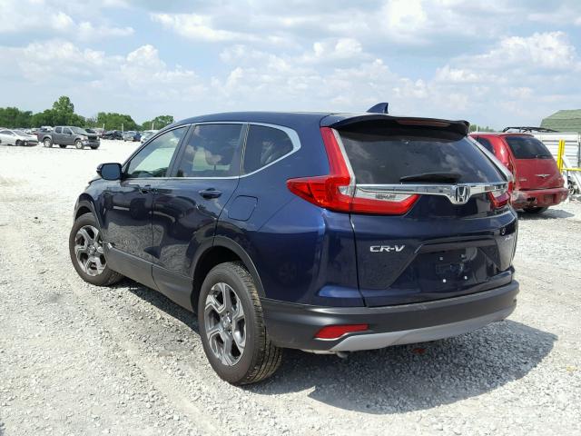 5J6RW2H87HL033366 - 2017 HONDA CR-V EXL BLUE photo 3