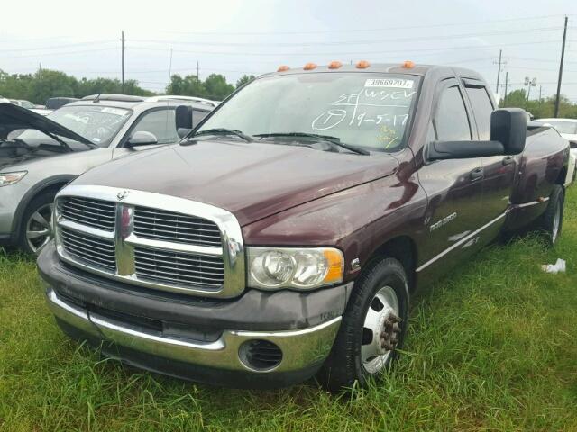 3D7MR48C65G803076 - 2005 DODGE RAM 3500 BURGUNDY photo 2