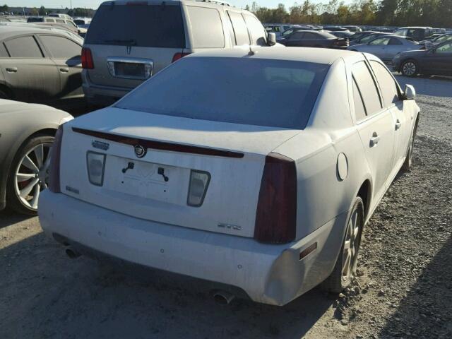 1G6DC67A350166047 - 2005 CADILLAC STS WHITE photo 4