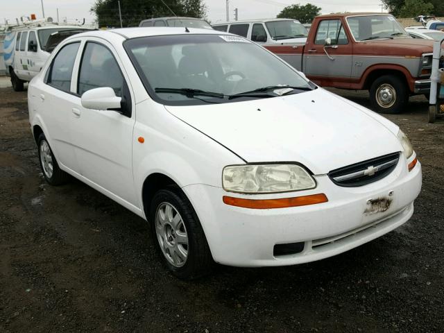 KL1TJ52604B258500 - 2004 CHEVROLET AVEO LS WHITE photo 1