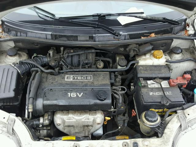 KL1TJ52604B258500 - 2004 CHEVROLET AVEO LS WHITE photo 7