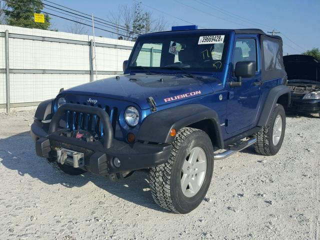 1J8GA64179L755720 - 2009 JEEP WRANGLER R BLUE photo 2