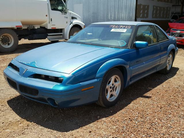 1G2WJ12M6TF262530 - 1996 PONTIAC GRAND PRIX TURQUOISE photo 2