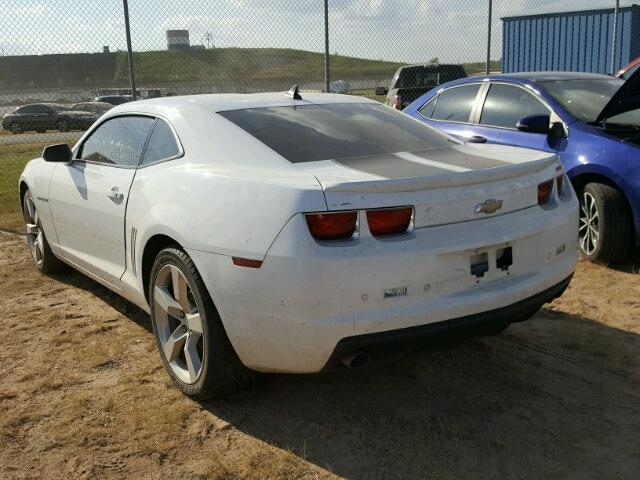 2G1FC1EV2A9216220 - 2010 CHEVROLET CAMARO LT WHITE photo 3