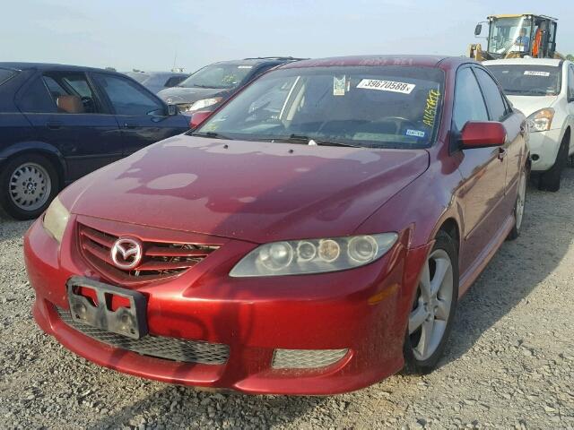 1YVHP80C155M44659 - 2005 MAZDA 6 I Rojo foto 2