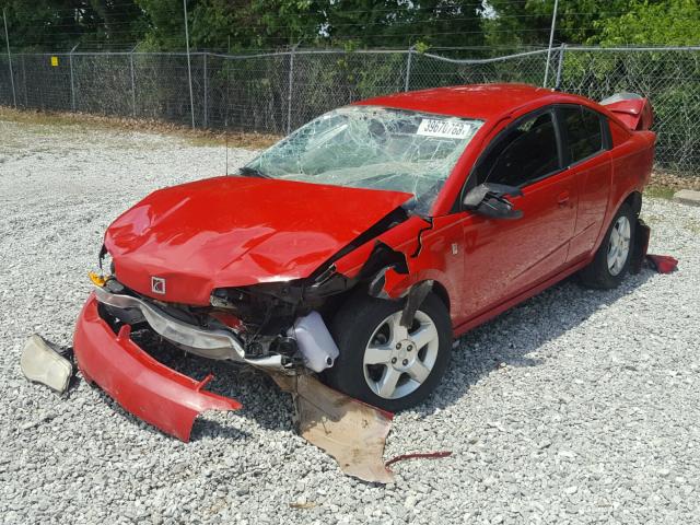 1G8AN15FX7Z107520 - 2007 SATURN ION LEVEL RED photo 2