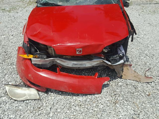 1G8AN15FX7Z107520 - 2007 SATURN ION LEVEL RED photo 7