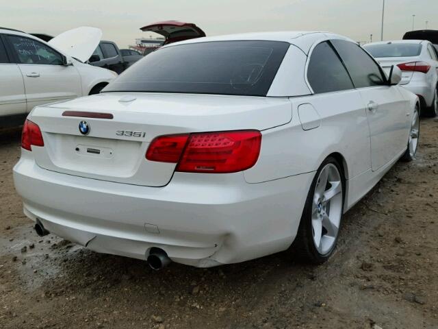 WBADX7C56BE242131 - 2011 BMW 335 WHITE photo 4